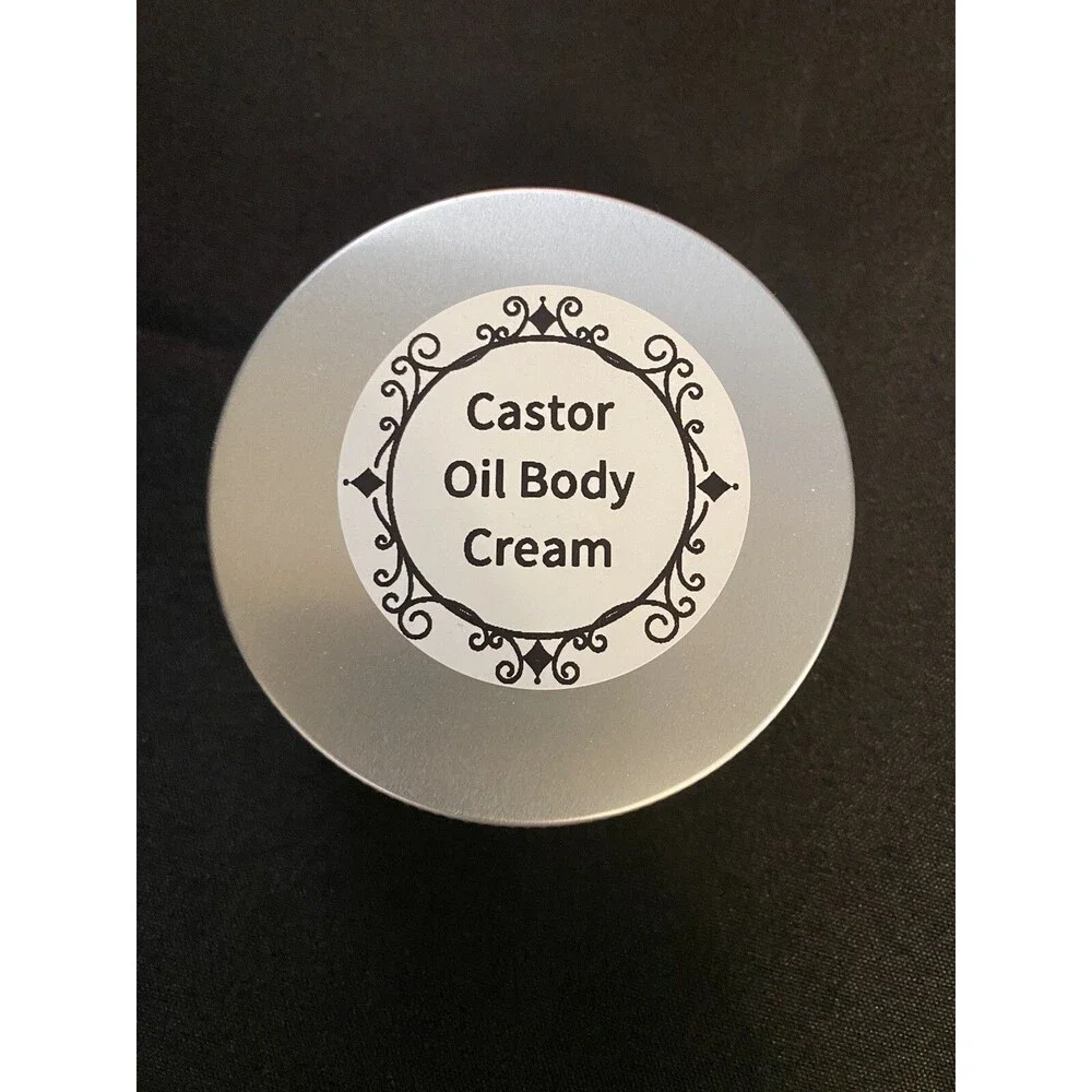 Organic Castor Oil Body Cream, Easy No Mess Alternative Castor Oil Pack, 4 oz